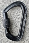 画像1: 米軍放出品 black Diamond (ブラックダイヤモンド) ライトフォージ　スクリューゲート   カラビナ (1)
