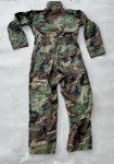 画像2: 米軍実物 迷彩　ウッドランド　メカニックカバーオール　M (2)