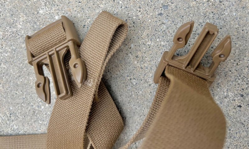 画像2: 米海兵隊実物 FILBE メインパック USMC フィルブリュックサック用下部圧縮ストラップ 2個セット (2)