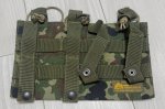 画像3: 米軍放出品 自衛隊 オードナンス製 オープントップ M4 トリプル・マガジンポーチ (3)