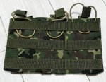 画像1: 米軍放出品 自衛隊 オードナンス製 オープントップ M4 トリプル・マガジンポーチ (1)