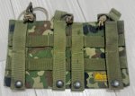 画像2: 米軍放出品 自衛隊 オードナンス製 オープントップ M4 トリプル・マガジンポーチ (2)