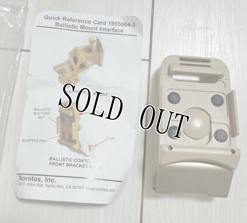 画像2: 米軍実物 ACH/MICH ナイトビジョン ライノ マウント ブラケット TAN (2)