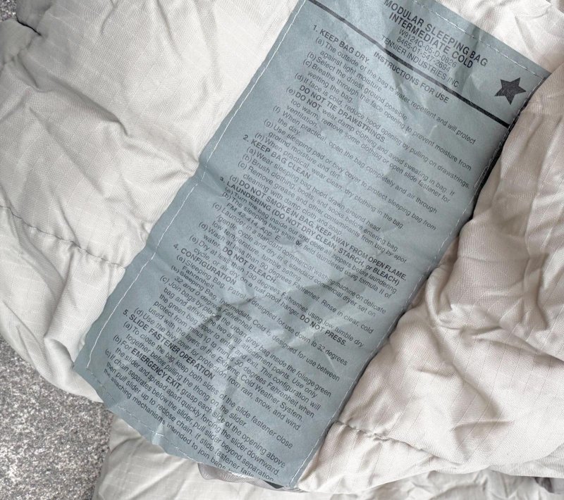 画像8: 米軍実物 モジュラースリーピングバッグ 2点セット (8)