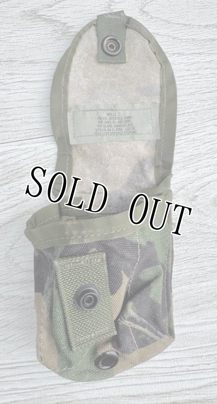 画像2: 米軍実物 グレネード ポーチ MOLLE II  ウッドランド (2)