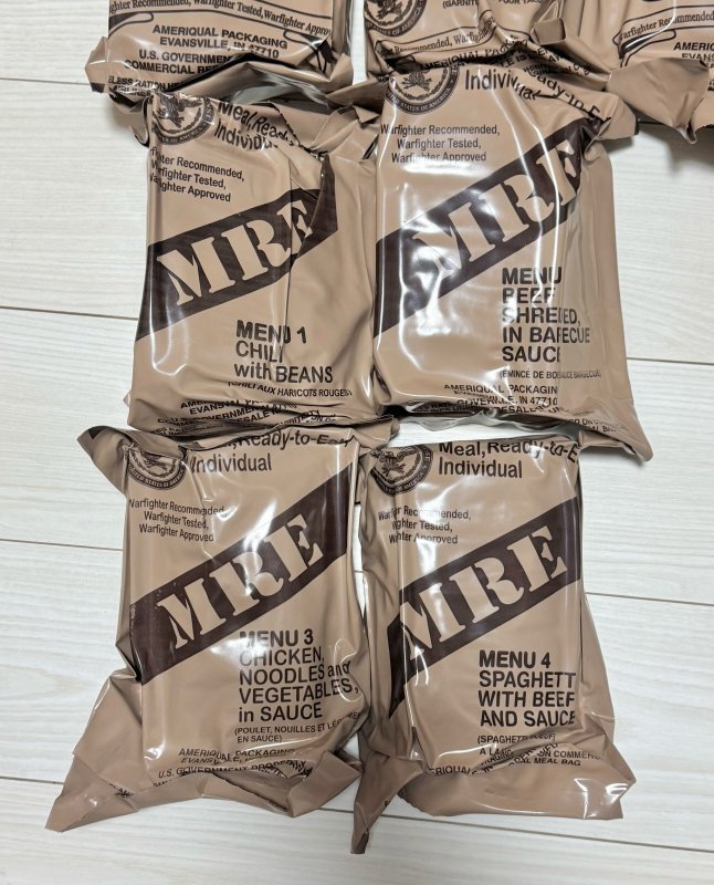 画像4: 米軍実物 2025年10月検【アメリカル】MREレーション/戦闘食 MENU-A (4)