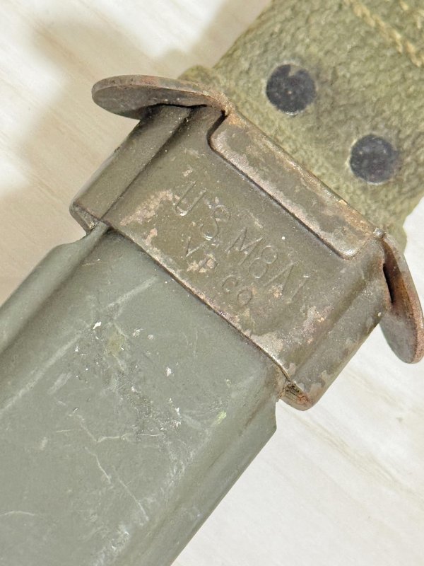 画像6: 米軍実物 M8A1 ナイフ 銃剣 ナム戦 シース USM8A1 バヨネット ナイフ  (3) (6)