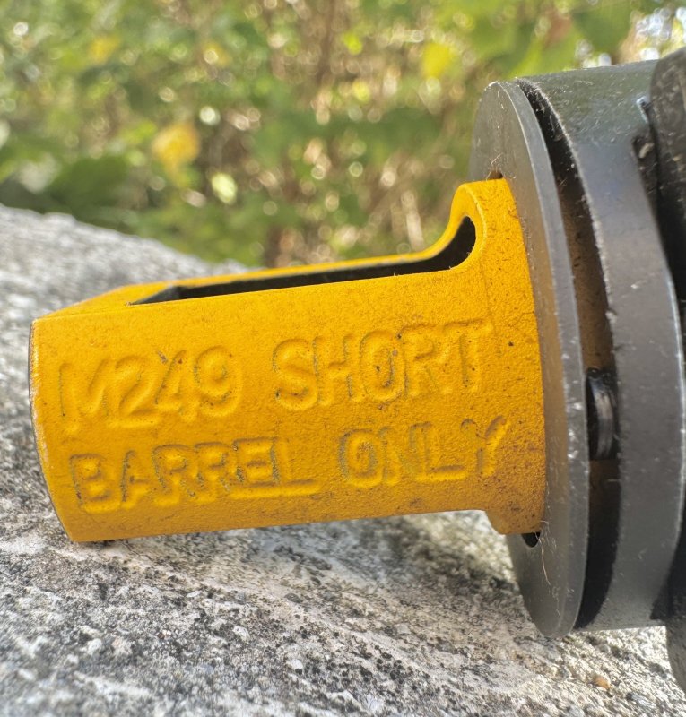 画像8: 米軍実物 M249 BFA M31 BFA BLANK FIRE ADAPTER SHORT BARREL 5.56 1005-01-537-0491 (8)