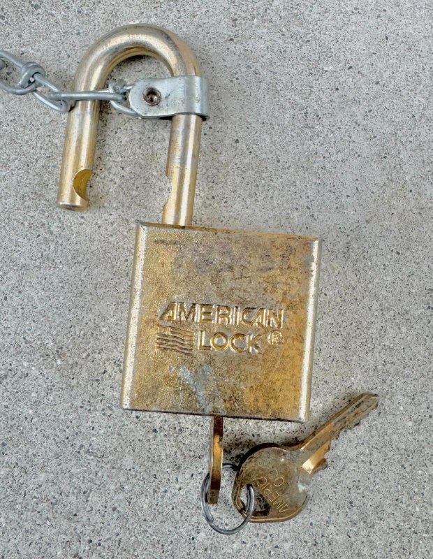 画像2: 米軍実物 軍用 AMERICAN LOCK 5200 南京錠 (2)