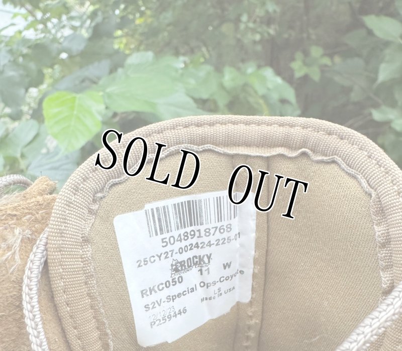 画像10: 米軍実物 Rocky S2V SPECIAL OPS タクティカルブーツ 11W (10)