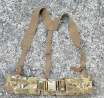 画像1: 米軍実物 EAGLE ILBE Padded Tactical Sub Belt w/ Suspenders  マルチカム (1)