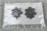 画像1: 米軍実物 Insignia.Rank Officer.Metal.Subdued.Major (1)