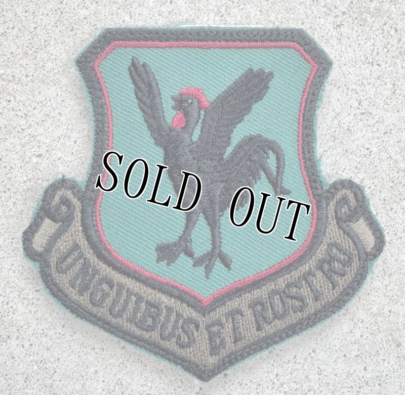 画像1: 米軍実物 第18航空団 UNGUIBUS ET ROSTRO ワッペン (1)