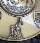 画像4: 米軍実物 USMC モニュメント 250th Marine Corps Birthday プレート (4)