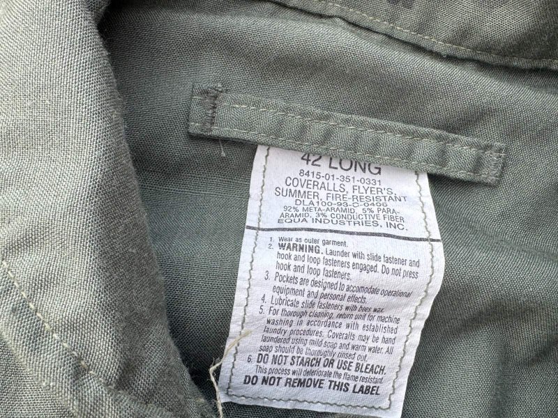 画像14: 米軍実物 CWU27/P　フライトスーツ　42L (14)