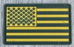画像1: 米軍放出品 アメリカ国旗　星条旗　ラバー製 ワッペン (1)