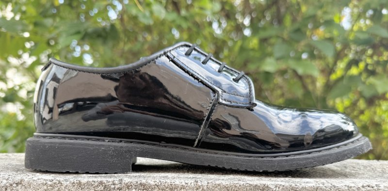 画像2: 米軍実物 CAPPS Enamel Service Shoes エナメル サービス シューズ (2)