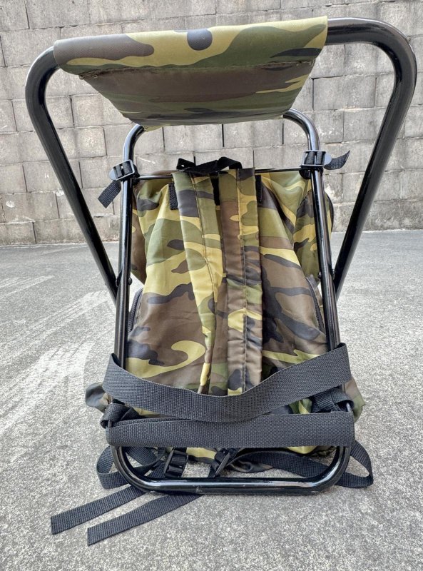 画像4: 米軍放出品 ホールディング スツール コンビネーション＆バックパック ロスコ (4)