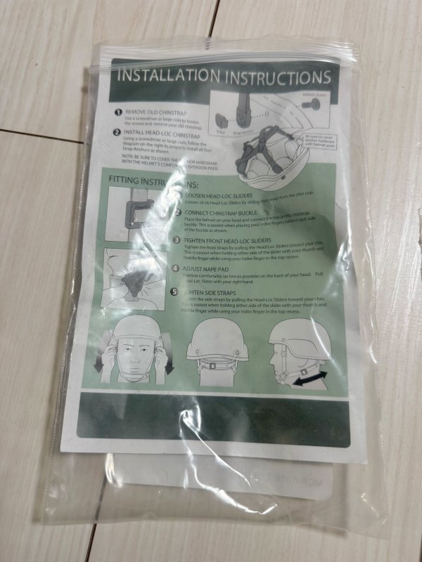 画像5: 米軍実物 H-Nape ECH ACH ヘルメット チンストラップ タン S-XL ARMY USMC (5)