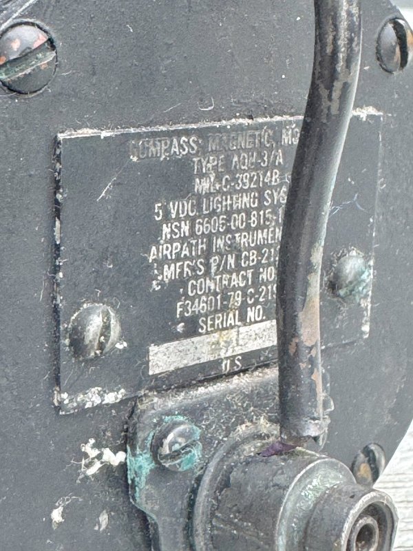 画像4: 米軍実物  航空機用 磁気コンパス AIRPATH社製　 (4)