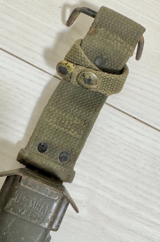 画像4: 米軍実物 M8A1 ナイフ 銃剣 ナム戦 シース USM8A1 バヨネット ナイフ  (3) (4)