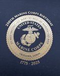 画像14: 米軍実物 USMC モニュメント 250th Marine Corps Birthday プレート (14)