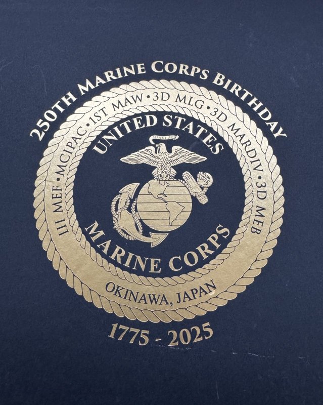 画像14: 米軍実物 USMC モニュメント 250th Marine Corps Birthday プレート (14)