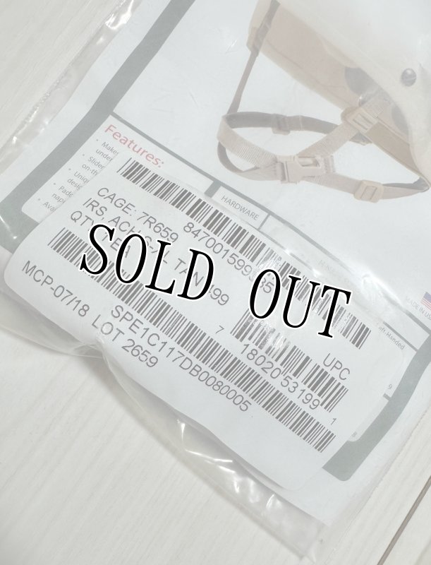 画像6: 米軍実物 H-Nape ECH ACH ヘルメット チンストラップ タン S-XL ARMY USMC (6)