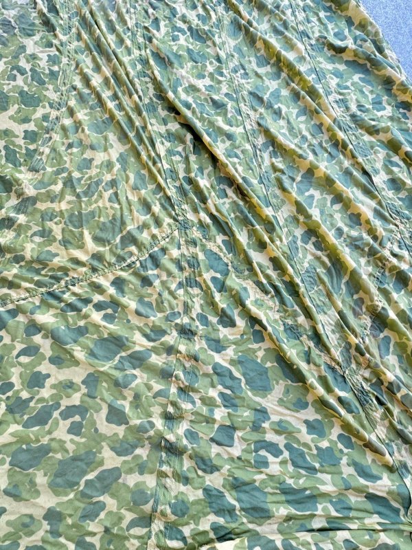 画像2: 米軍実物 パラシュート生地　ダックハンターカモ　60年代    (2)