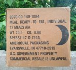 画像2: 米軍実物 2024年10月検【アメリカル】MREレーション/戦闘食 MENU-A (2)