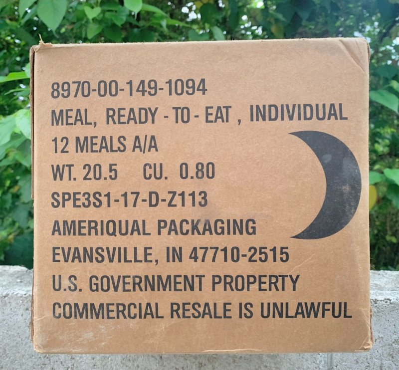 画像2: 米軍実物 2024年10月検【アメリカル】MREレーション/戦闘食 MENU-A (2)