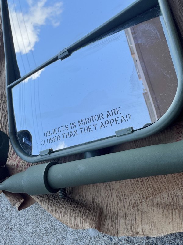 画像7: 米軍実物 ハンヴィー ハマー サイド ミラー　セット (7)