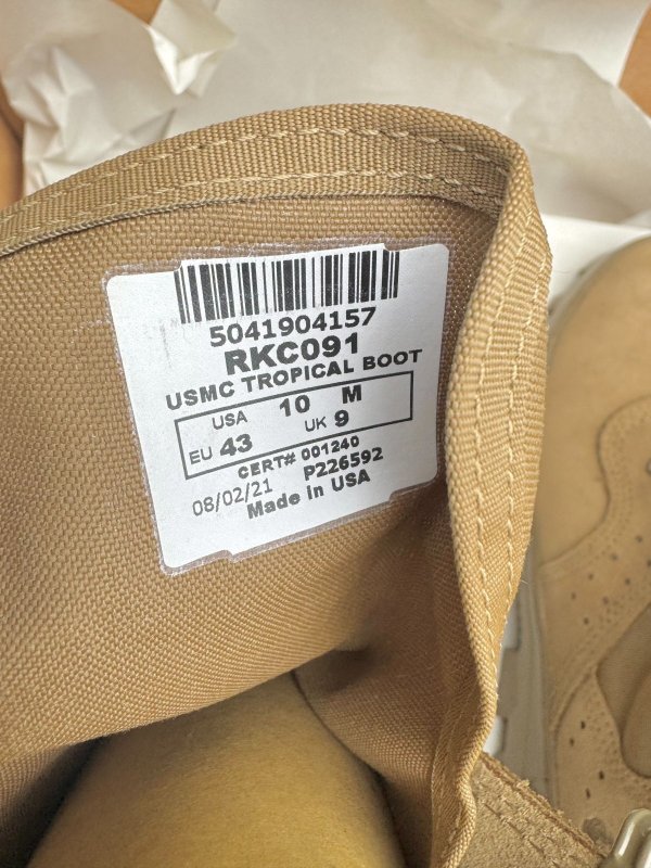 画像10: 新型!!米海兵隊実物 Rocky USMC Tropical Boot 10M (10)