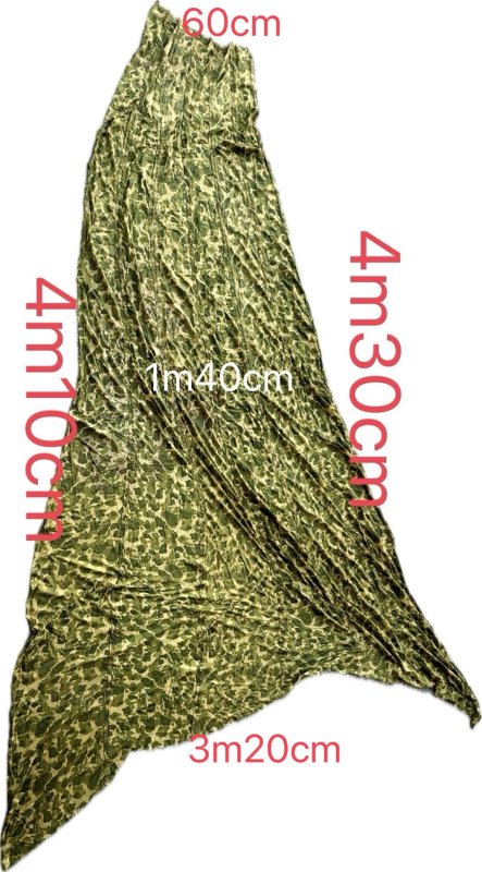 画像7: 米軍実物 パラシュート生地　ダックハンターカモ　60年代    (7)