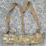 画像2: 米軍実物 EAGLE ILBE Padded Tactical Sub Belt w/ Suspenders  マルチカム (2)