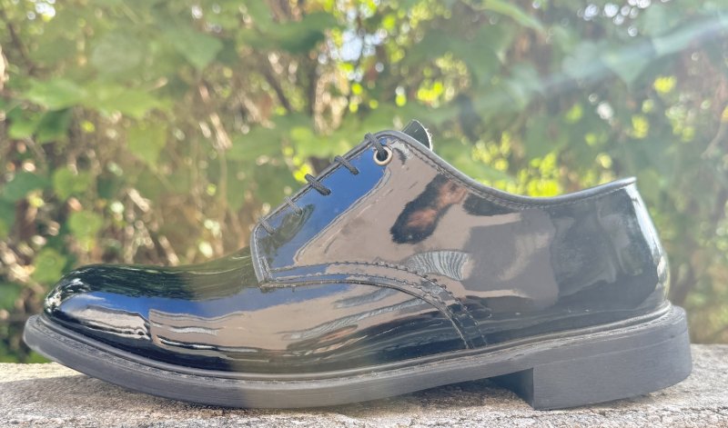 画像2: 米軍実物 CAPPS Enamel Service Shoes エナメル サービス シューズ (2)