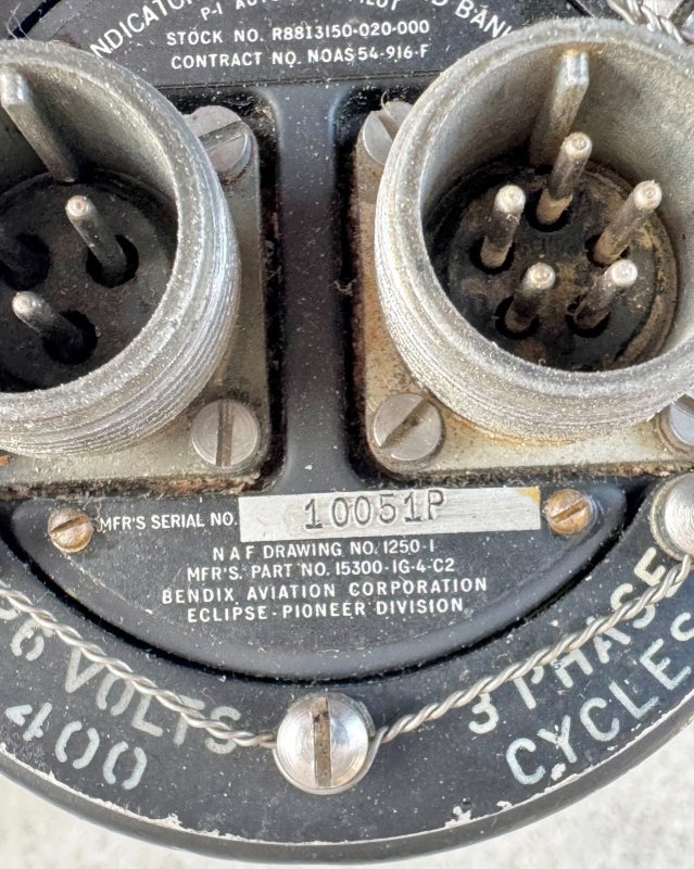 画像9: 米軍実物 US Navy AD-4 Skyraider ターン・アンド・バンク・インジケーター（旋回計 / Turn and Bank Indicator） (9)