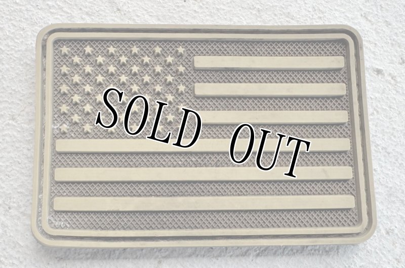 画像1: 米軍放出品 アメリカ国旗　星条旗　ラバー製 ワッペン (1)