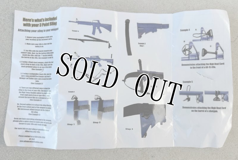 画像7: 海兵隊実物 ADVANCE FABRICATION 3-POINT Combat Assault Sling　スリング (7)