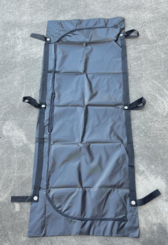 画像1: 米軍実物 未使用品 納体袋 デッドボディバッグ ポリエステル 耐荷重 204kg 担架/寝袋/映画/撮影用 (1)