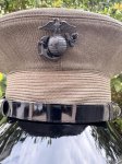 画像5: 米軍実物 US MARINE 将校 サービス ドレス キャップ    7-3/8 (5)