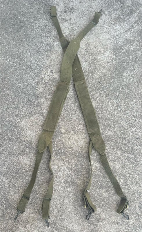 画像2: 米軍実物 SUSPENDER PACK FIELD CARGO AND COMBAT  X型 サスペンダー　 (2)