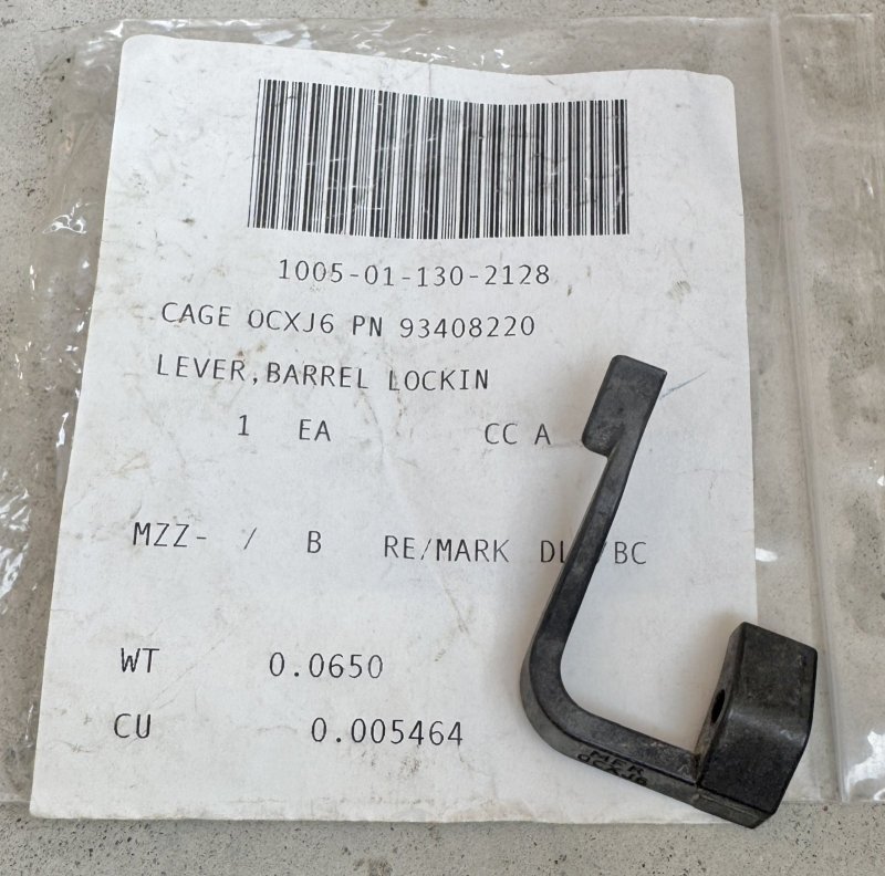 画像1: 米軍実物 M249 BARREL LOCKING LEVER (1)