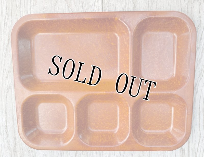 画像1: 米軍実物 ハルシー製 ミリタリー Halsey メラミン メストレー プレート　(1) (1)