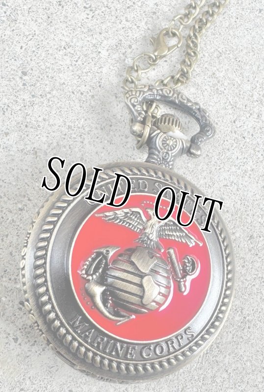 画像2: 米軍放出品 海兵隊 USMC 懐中時計 ネックレス (2)