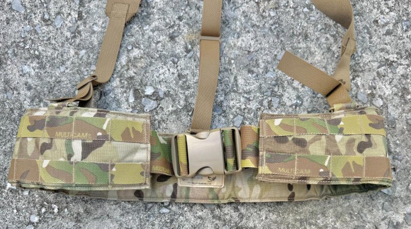 画像4: 米軍実物 EAGLE ILBE Padded Tactical Sub Belt w/ Suspenders  マルチカム (4)