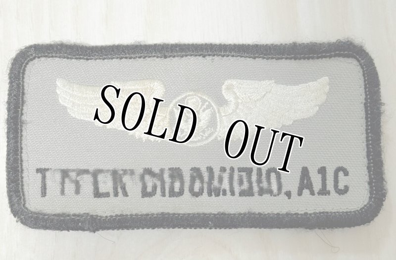 画像1: 米軍放出品　US AIR FORCES カバーオール用ネーム (1)