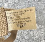 画像8: 海兵隊実物 SMALL ARMS M27 ライフル  スリング  (8)