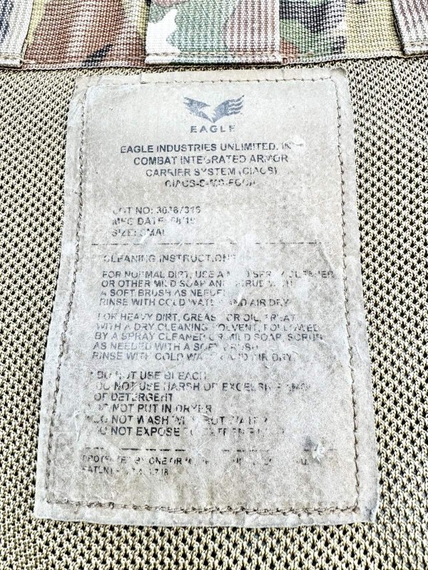 画像15: 米軍実物 Eagle製 CIACS Aircrew -   アサルト マルチカム プレートキャリア　S (15)