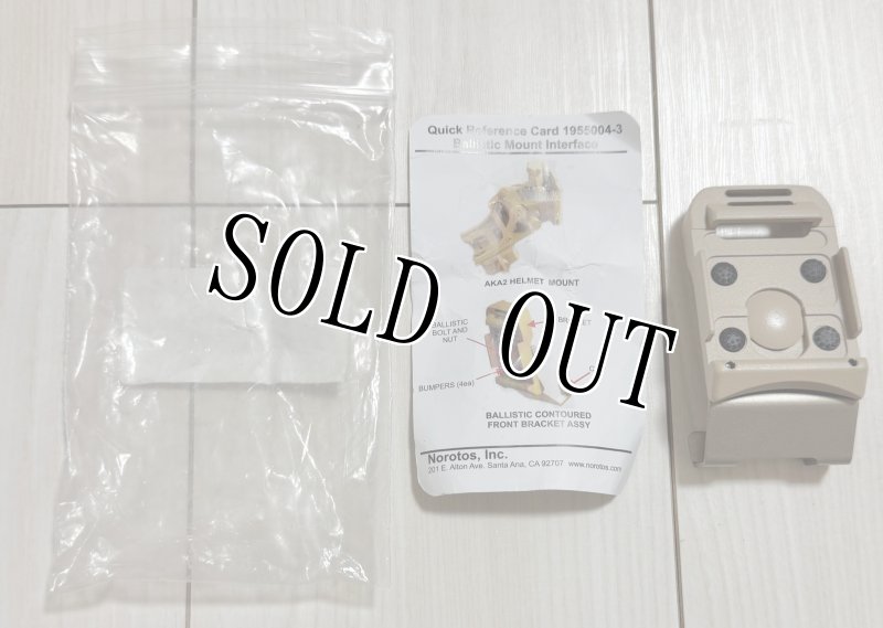 画像1: 米軍実物 ACH/MICH ナイトビジョン ライノ マウント ブラケット TAN (1)